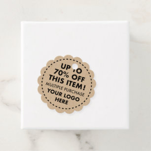 Custom Kraft Bevorzugen Tags 70% Rabatt auf Bulk B Geschenkanhänger