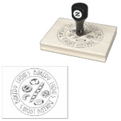 Custom Kraft Business Card with Hand-Drawn Logo Gummistempel (Stempel)