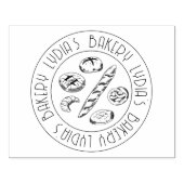 Custom Kraft Business Card with Hand-Drawn Logo Gummistempel (Prägung)