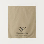 Custom Kraft Business Table Runner Banner Script Wandteppich (Vorderseite)