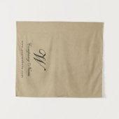 Custom Kraft Business Table Runner Banner Script Wandteppich (Vorderseite (Horizontal))