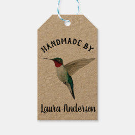 Custom Kraft Hummingbird Gift Tags Geschenkanhänger