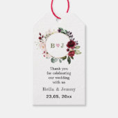 Custom Kraft Paper, Personalisiert Wedding, vielen Geschenkanhänger (Vorderseite)