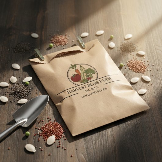 Custom Kraft Seed Envelopes - Personalizable Farm  Geschenktütchen