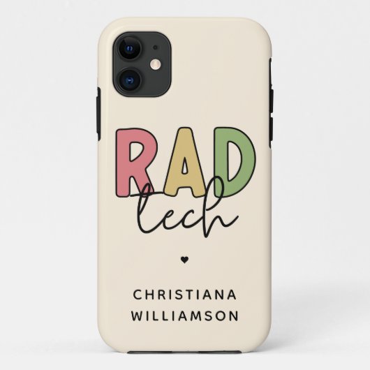Custom Krass Tech Radiologiologist Radiology Case-Mate iPhone Hülle (Rückseite)