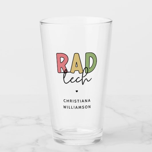 Custom Krass Tech Radiologiologist Radiology Glas (Vorderseite)