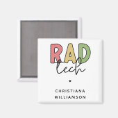 Custom Krass Tech Radiologiologist Radiology Magnet (Vorderseite/Rückseite)