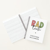 Custom Krass Tech Radiologiologist Radiology Notizblock (Innenseite)