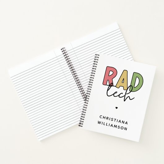 Custom Krass Tech Radiologiologist Radiology Notizblock (Innenseite)