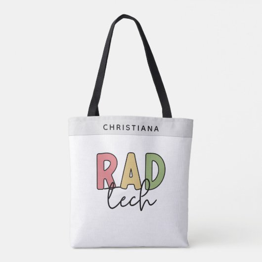 Custom Krass Tech Radiologiologist Radiology Tasche (Rückseite)