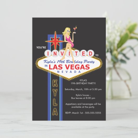 Custom - Kyla 19. Geburtstag (Stehend Vorderseite)