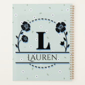 Custom L Name Planner, Blume Planner Planer (Rückseite)