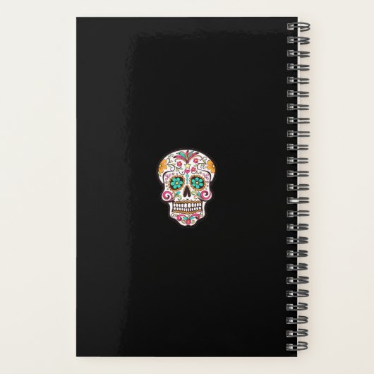 Custom LA CATRINA SUGAR SKULL 2023 Wöchentlicher M Planer (Rückseite)