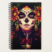 Custom LA CATRINA SUGAR SKULL 202 Wochen Monat P Planer (Vorderseite)