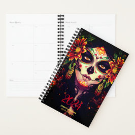 Custom LA CATRINA SUGAR SKULL Daily Weekly Monthly Planer