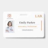 Custom Lab ID Badge Template  Ausweis (Vorderseite)