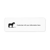 Custom Label - Friesian Horse (Vorne)