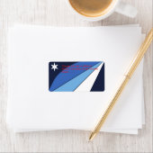 Custom Label mit Flag Columbia, South Carolina Adressaufkleber (Insitu)