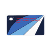 Custom Label mit Flag Columbia, South Carolina Adressaufkleber (Vorne)