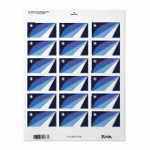 Custom Label mit Flag Columbia, South Carolina Adressaufkleber (Vorne)