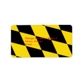 Custom Label mit Flag München, Bayern, Deutschland Adressaufkleber (Vorne)