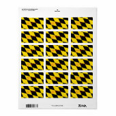 Custom Label mit Flag München, Bayern, Deutschland Adressaufkleber (Vorne)