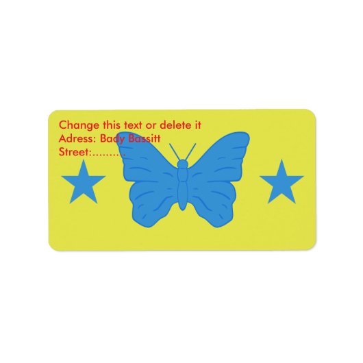 Custom Label with Flag of Bady Bassitt, Brazil Adressaufkleber (Vorne)