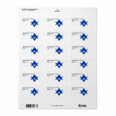 Custom Label with Flag of Toyota City Adressaufkleber (Vorne)