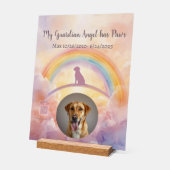 Custom Labrador Retriever Memorial Acrylic Sign Acrylschild (Winkel)