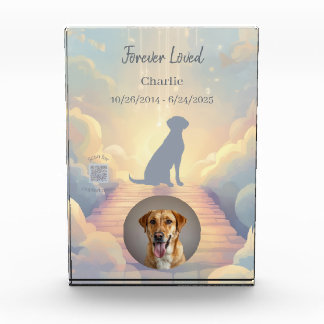 Custom Labrador Retriever Memorial Photo Block