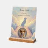 Custom Labrador Retriever Memorial Photo Block Acrylschild (Winkel)