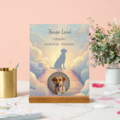 Custom Labrador Retriever Memorial Photo Block Acrylschild (Hochzeit)