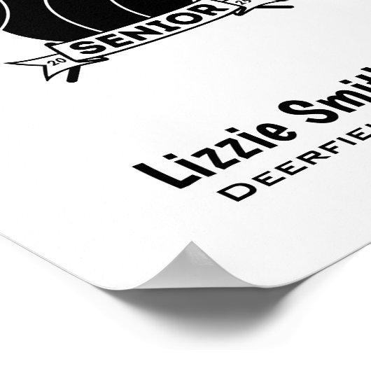 Custom Lacrosse Senior Night Signature Poster (Ecke)