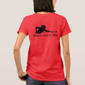 Custom Ladies Billiards Pool League Team Tshirts (Rückseite)