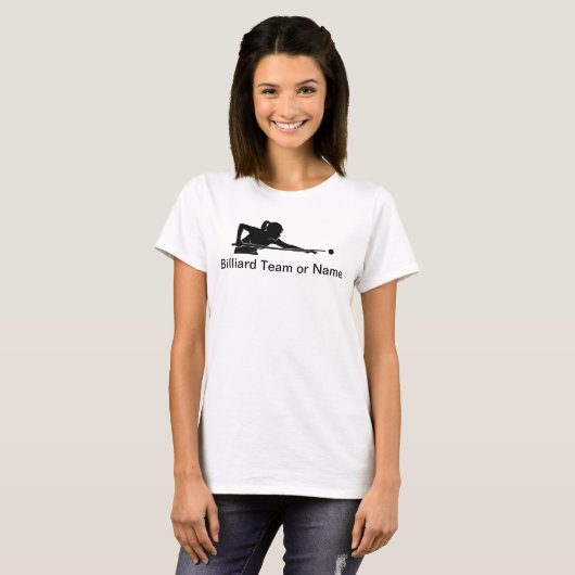 Custom Ladies Billiards Pool League Team Tshirts (Vorne ganz)