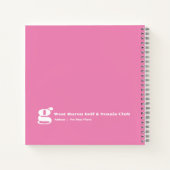 Custom Lady Golfer Member Notebook / Journal Notizblock (Rückseite)