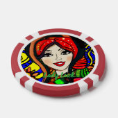 Custom Lady Luck 4 Couple's Game Night Pokerchips (Einzeln)