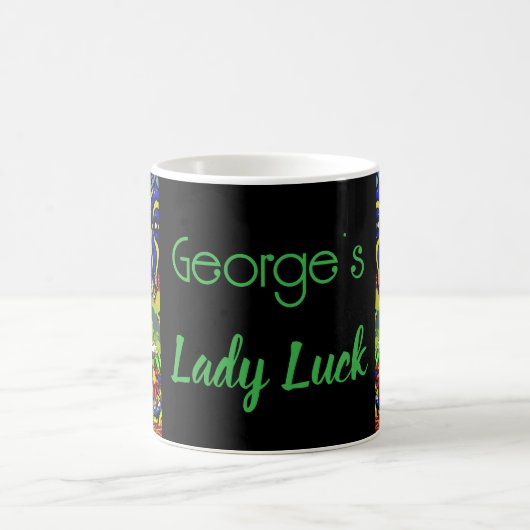 Custom Lady Luck Couple's Game Night  Kaffeetasse (Mittel)