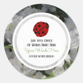 Custom Ladybug Stickers (Vorderseite)