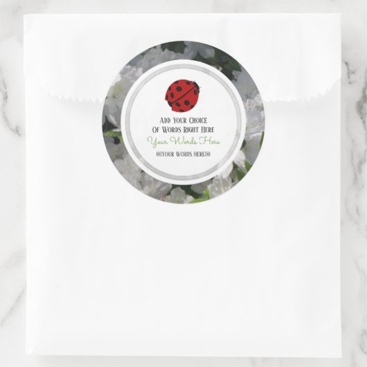 Custom Ladybug Stickers (Tasche)