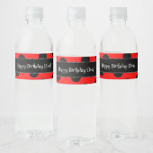 Custom Ladybug Water Bottle Labels Wasserflaschenetikett (Flaschen)