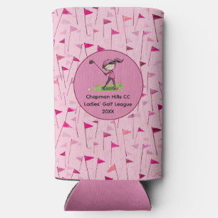 Custom Ladys Golf League Wasserflasche Selters Dosenkühler