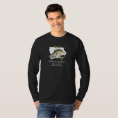 Custom Lake and Date Iowa Walleye Opener Dark T-Shirt (Vorne ganz)
