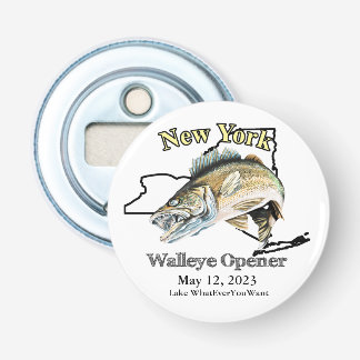 Custom Lake and Date New York Walleye Opener Flaschenöffner