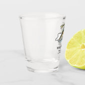 Custom Lake and Date New York Walleye Opener Schnapsglas (Links)