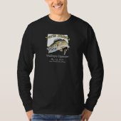 Custom Lake and Date North Dakota Walleye Opener T-Shirt (Vorderseite)