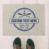 Custom Lake, Beach House & Boat Nautical Anchor Fußmatte