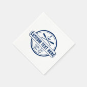 Custom Lake, Beach House & Boat Nautical Anchor Serviette (Ecke)