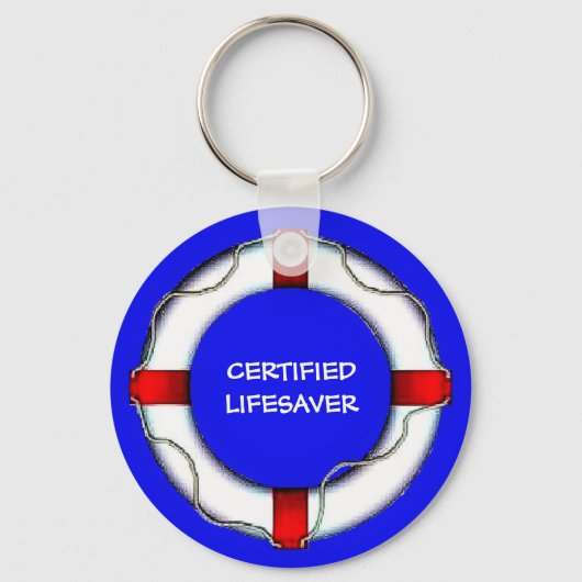 Custom Lake Certified Lifesaver Schlüsselanhänger (Vorderseite)