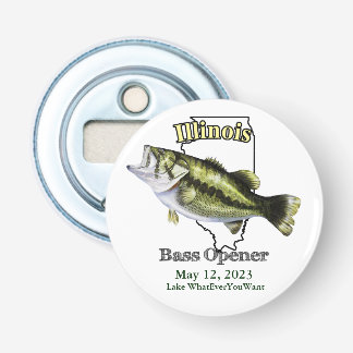 Custom Lake/Date Illinois Bass Opener Flaschenöffner